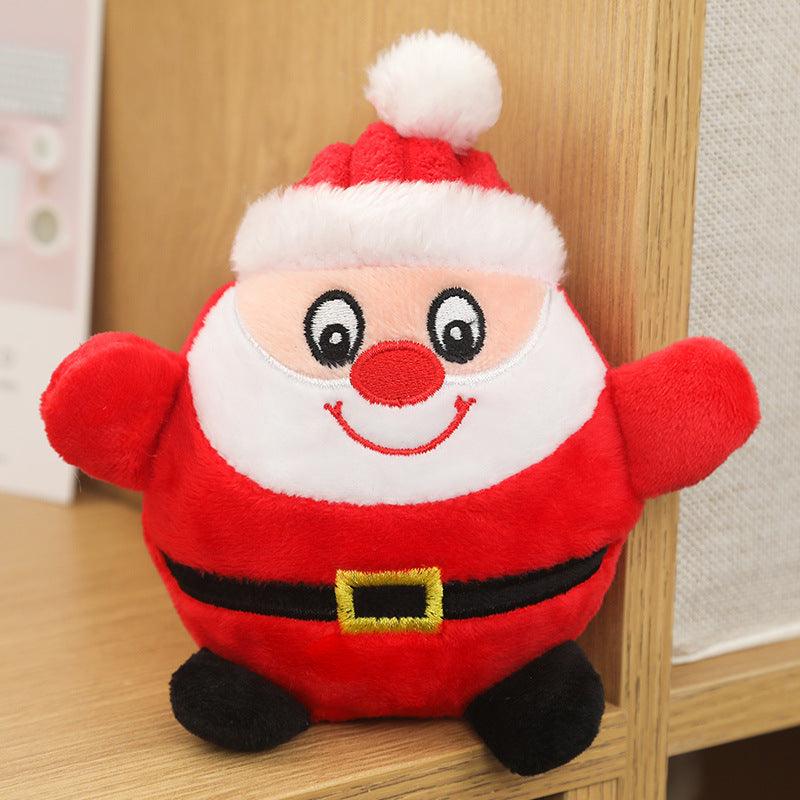 Festive Bb-Infused Plush Dog Christmas Toys