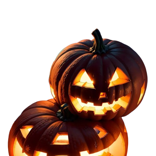 4pcs Spooky Pumpkin LED Lights