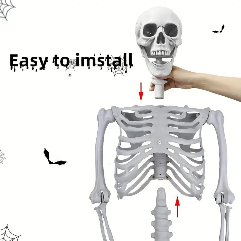 Faux Skeleton Sculpture: Spooky Halloween Decor