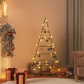 VidaXL Christmas decoration Christmas tree 125 cm metal black
