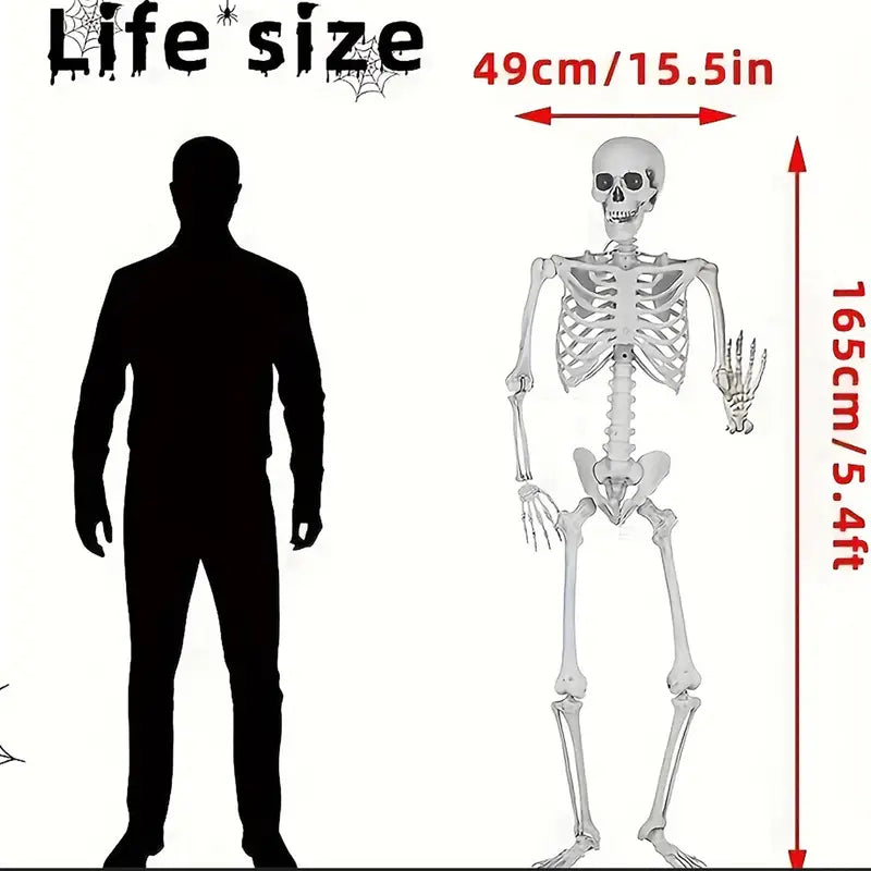 Faux Skeleton Sculpture: Spooky Halloween Decor