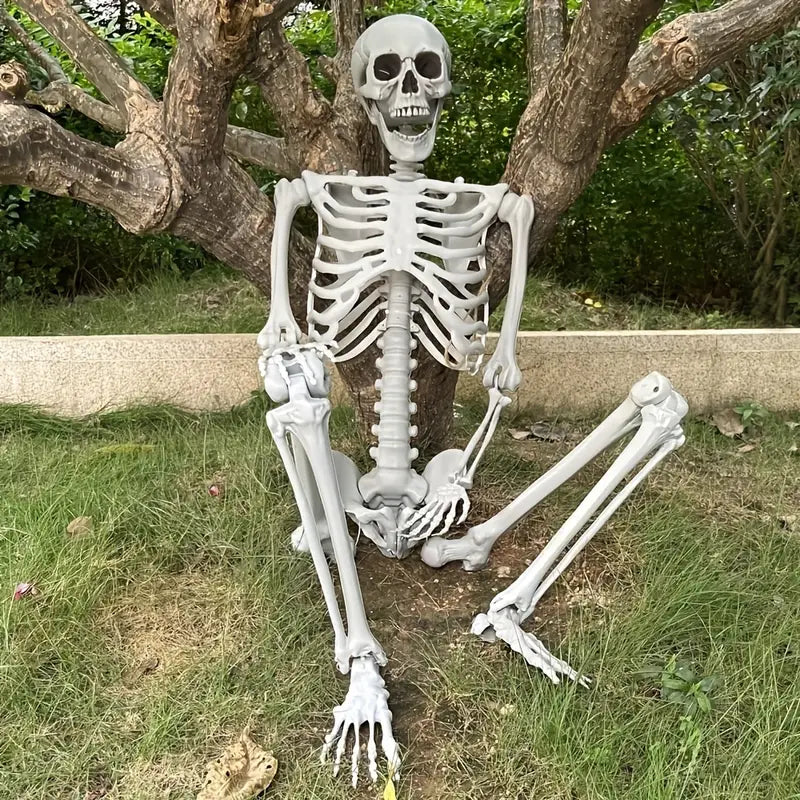 Faux Skeleton Sculpture: Spooky Halloween Decor