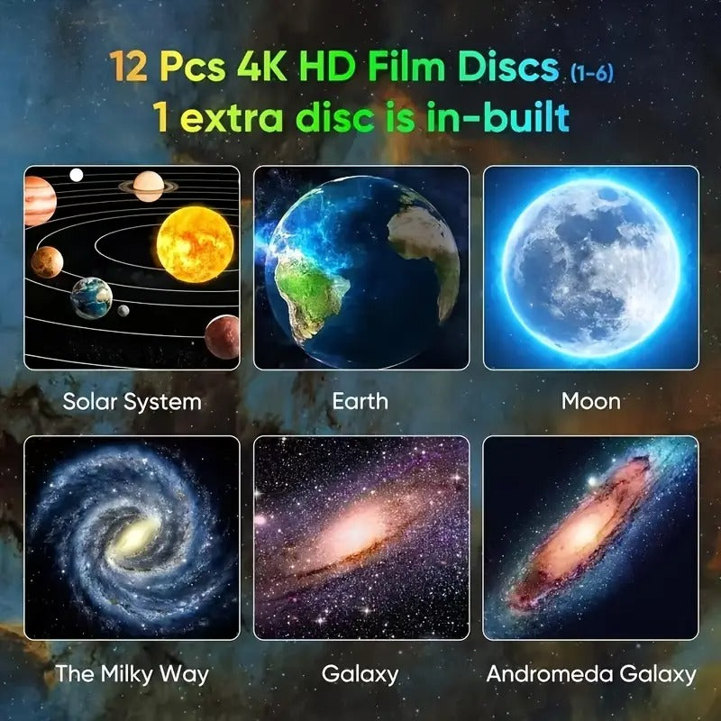 Galaxy Star Projector with 13 Discs USB-4